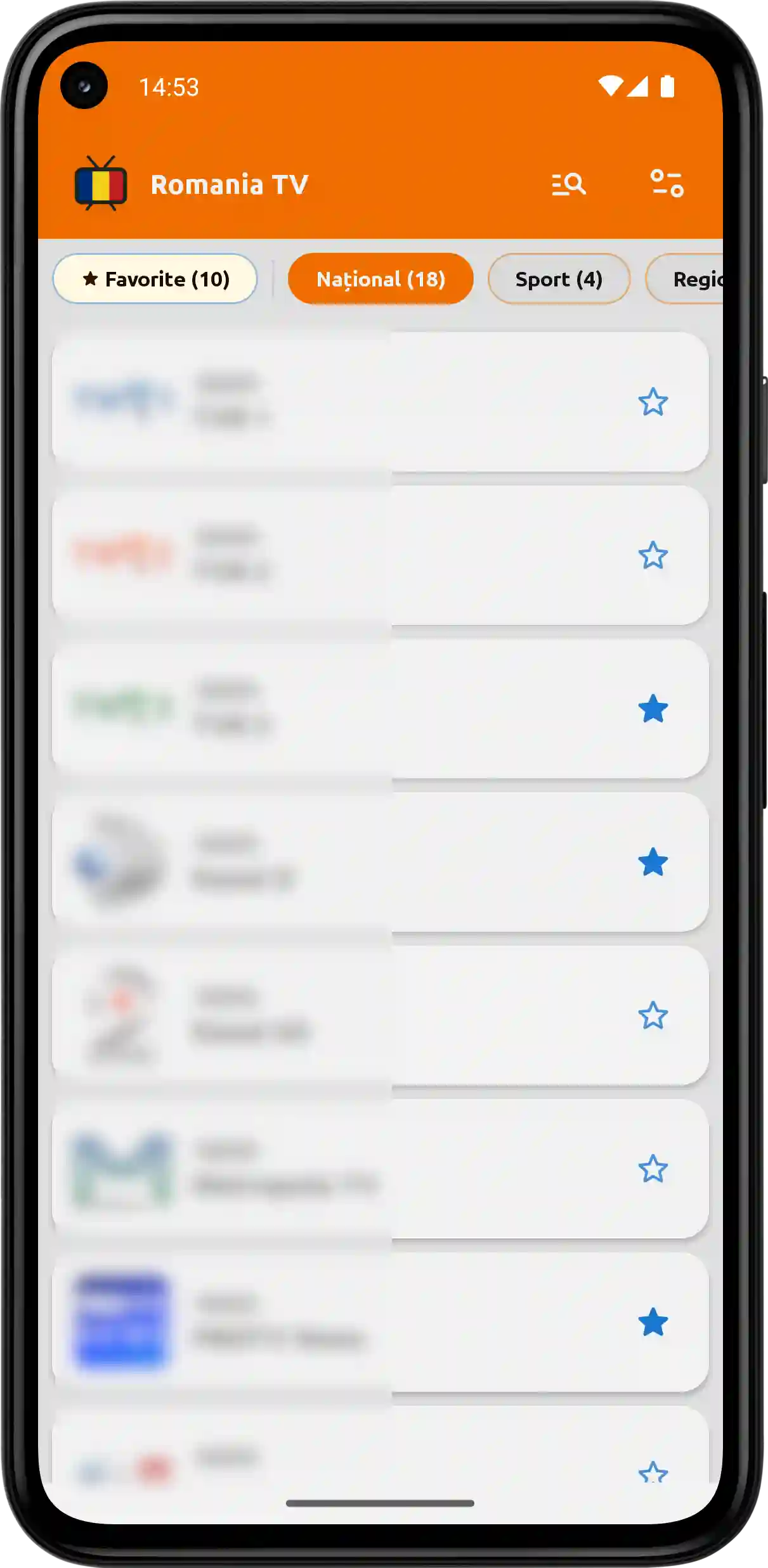 Romania TV Lite pe telefon